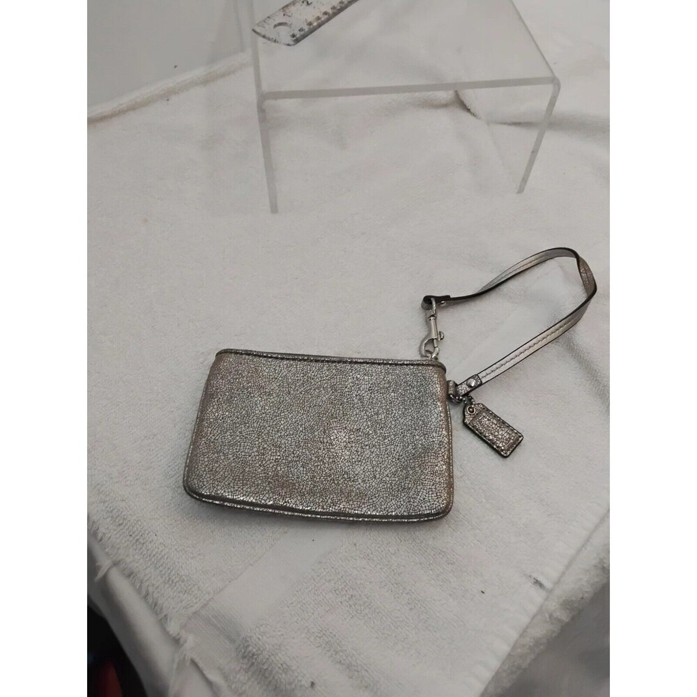 Coach Madison Pleated Gold Wristlet Marie